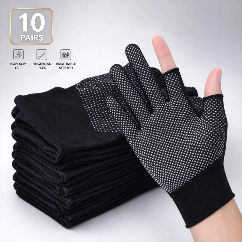 Fishing Gloves - 1-10 pares de guantes de nailon