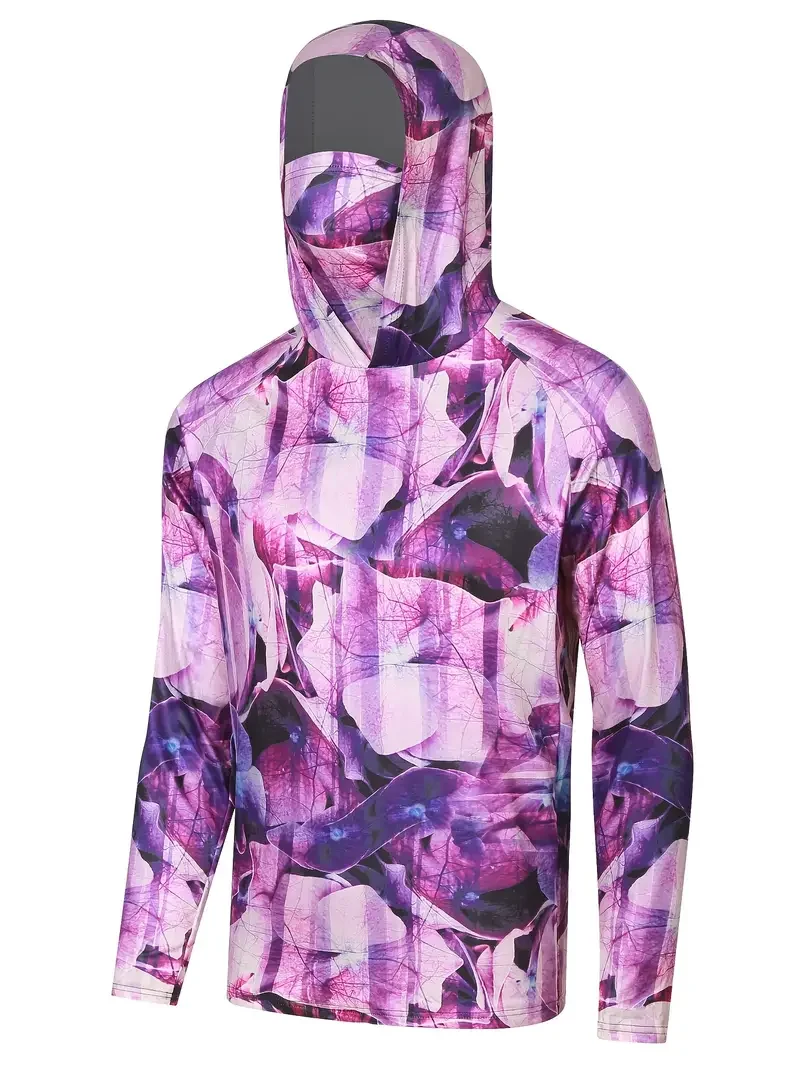 Fishing Mask Sun Protection - Camisa de pesca con capucha para