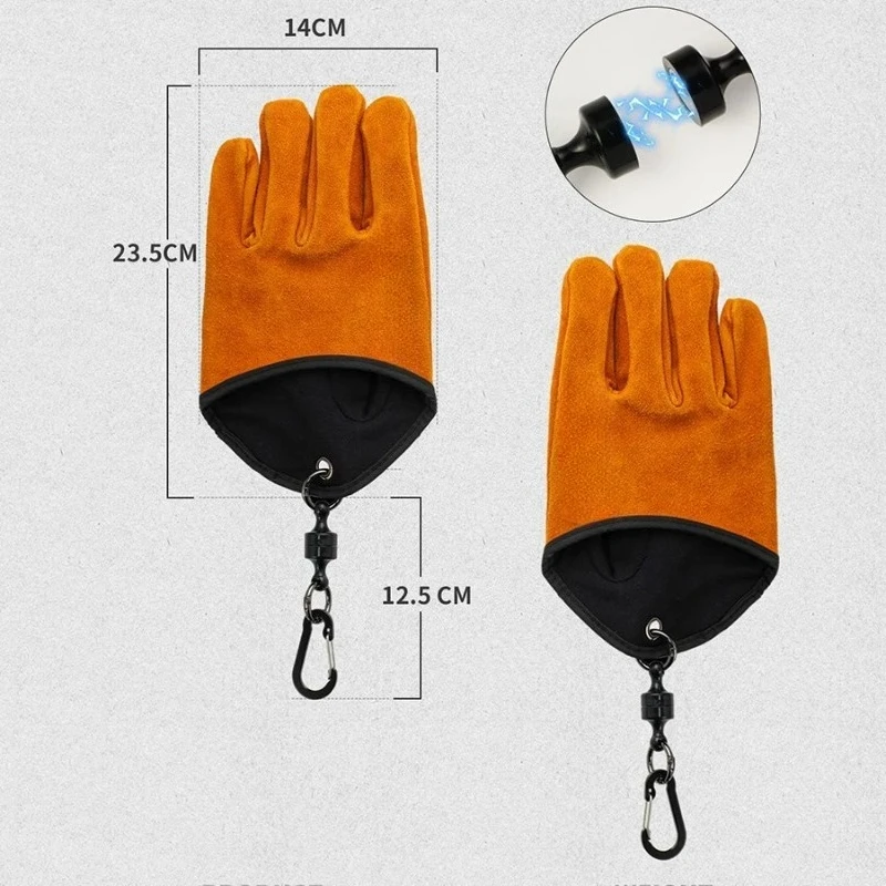Guantes de Cuero Vacuno Resist - Fishing Gloves reseña y precio