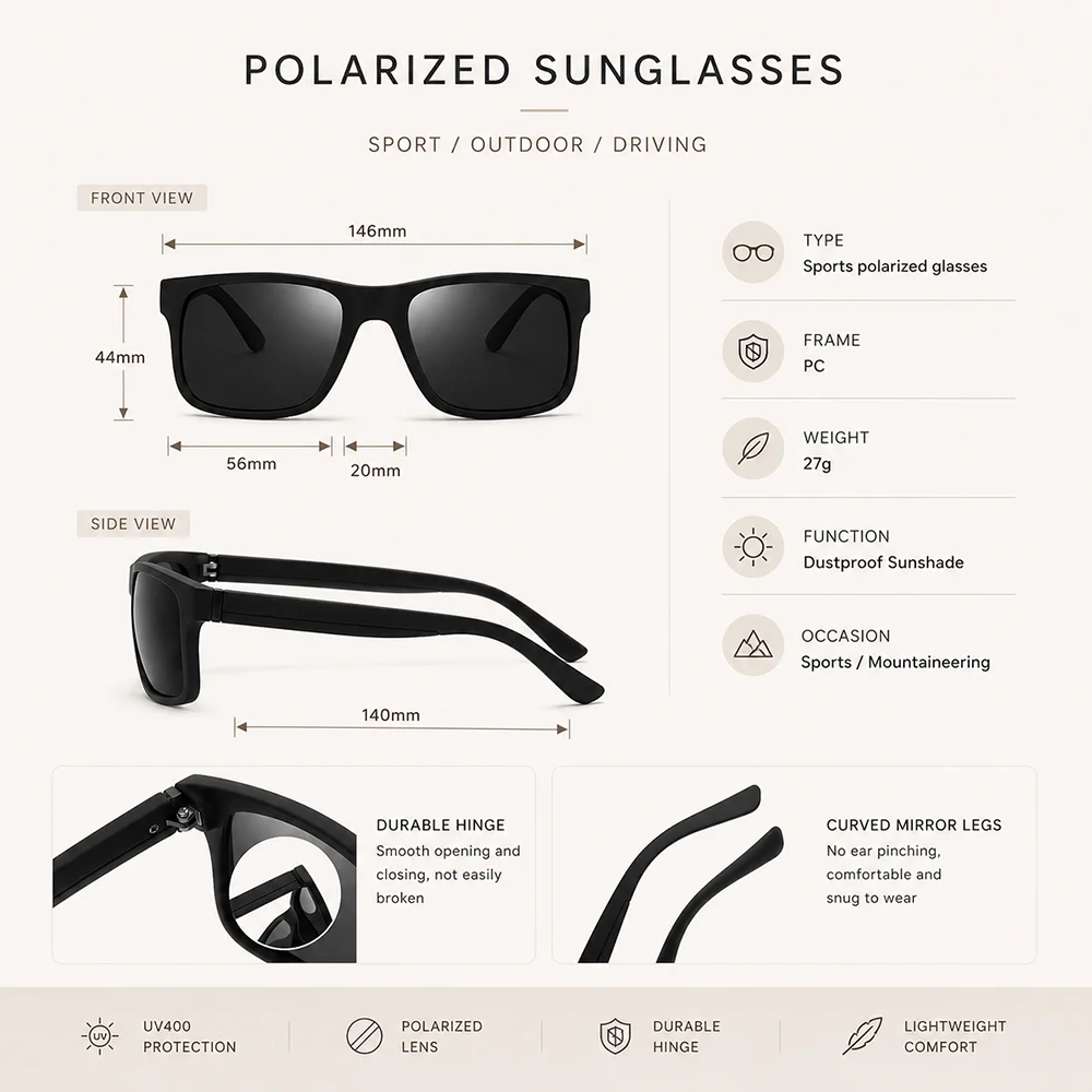 Nuevas gafas de sol polarizada - Fishing Sunglasses Polarized reseña y precio