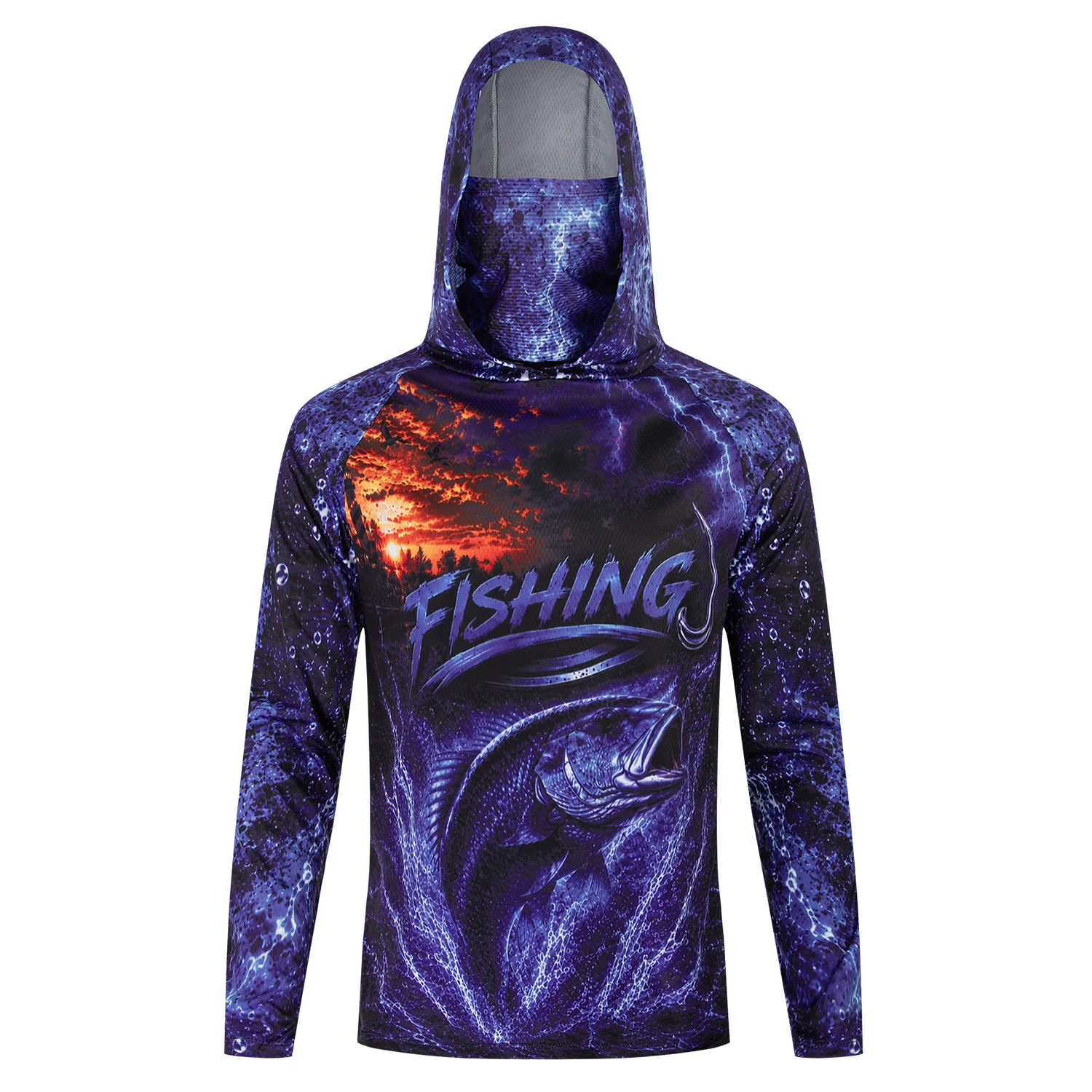 Camisa de pesca con capucha y  - Fishing Shirt Uv Protection reseña y precio
